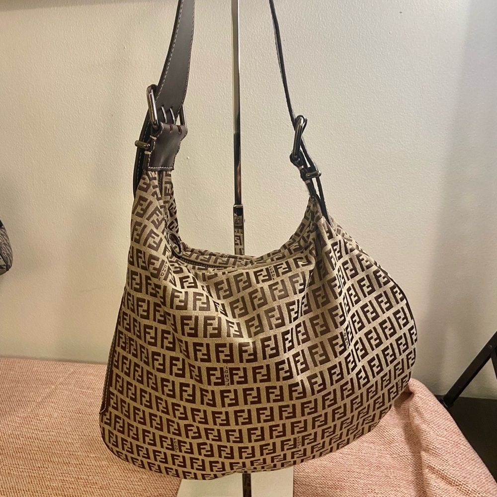 Fendi Brown and Black Zucchino